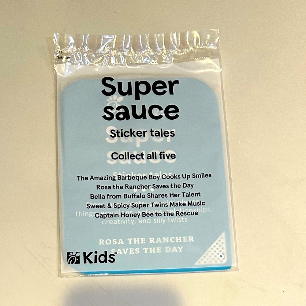 CHICK FIL A KIDS MEAL SUPER SAUCE STICKER TALES ROSA THE RANGER SAVES THE DAY 8” - Picture 7 of 9